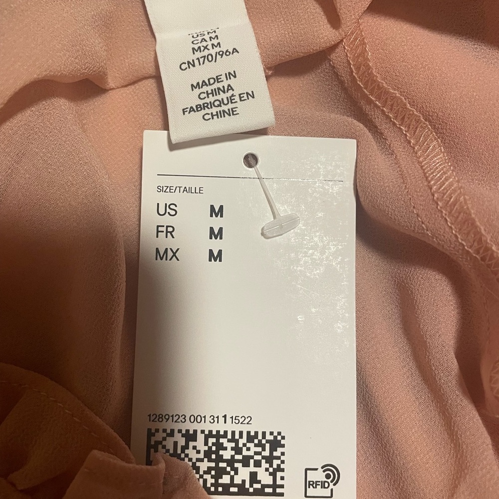 H&M Blush Pink Ruffled Blouse - Picture 6 of 6